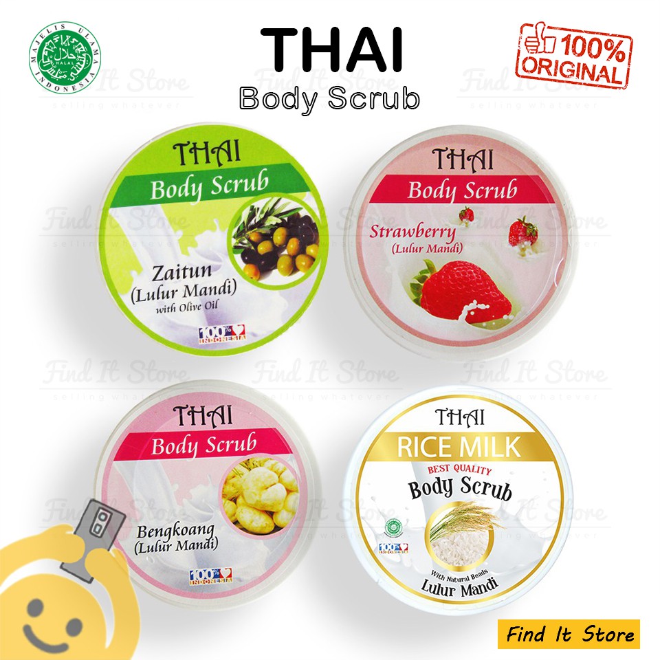 THAI Body Lotion/Body Wash - 250ml &amp; Body Scrub - 200gr All Variant (BPOM)