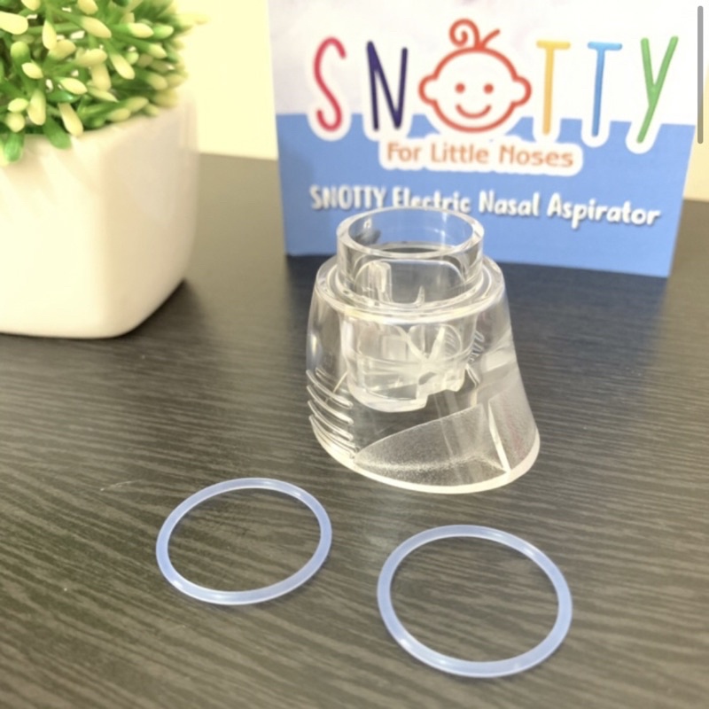 Snotty Nasal Aspirator Sparepart ( Mucus Cup &amp; Silicone O Ring / Nose Tip )