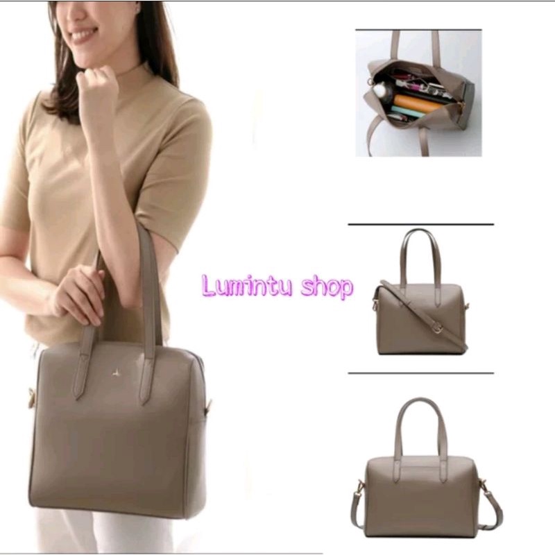 Tas wanita Povilo seina shoulder bag taupe