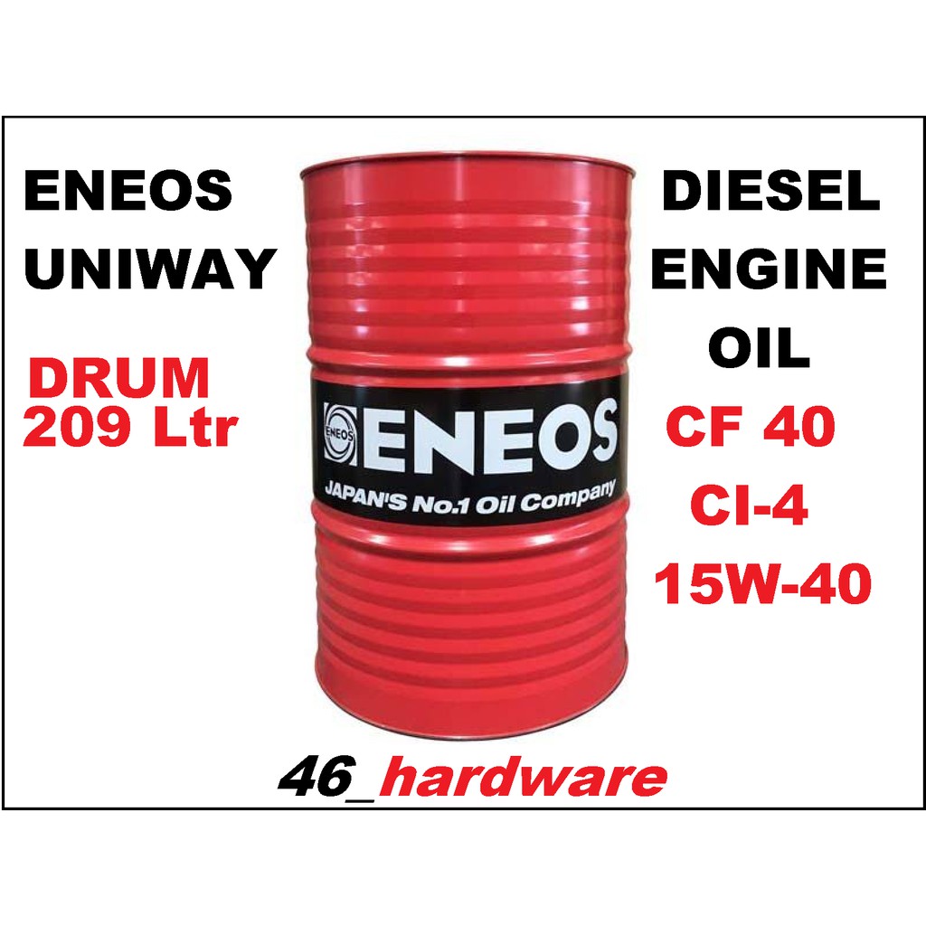 ENEOS UNIWAY ENEOS DIESEL ENGINE OIL INDUSTRIAL CF 40 CI-4 15W40 DRUM - 46_hardware
