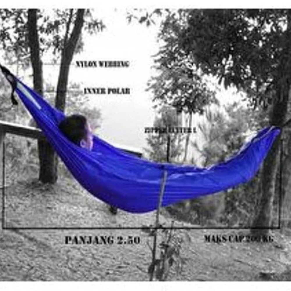 【Warna Dipilih】 SleepMock` Kombinasi 2-in-1 Sleeping Bag dan Hammock` SleepingBag Hamock Semok