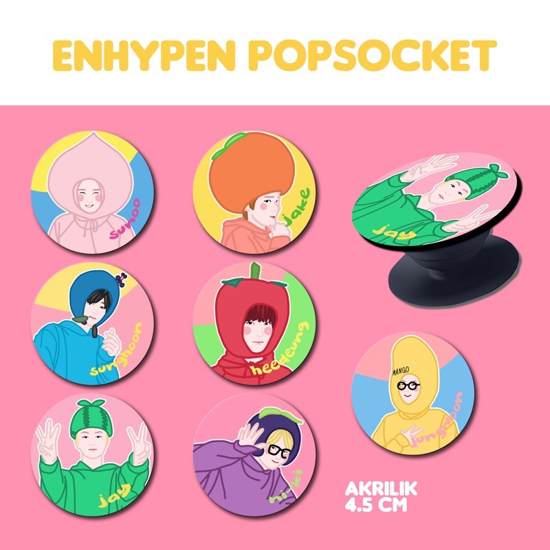 ENHYPEN POPSOCKET GRIPTOK KPOP