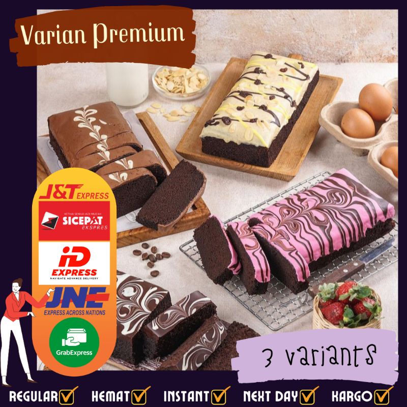 

Amanda Brownies Premium 1000g 1kg Cheese Cream / Choco Ganache / Brownies Tiramisu / Black Brownies Crumble