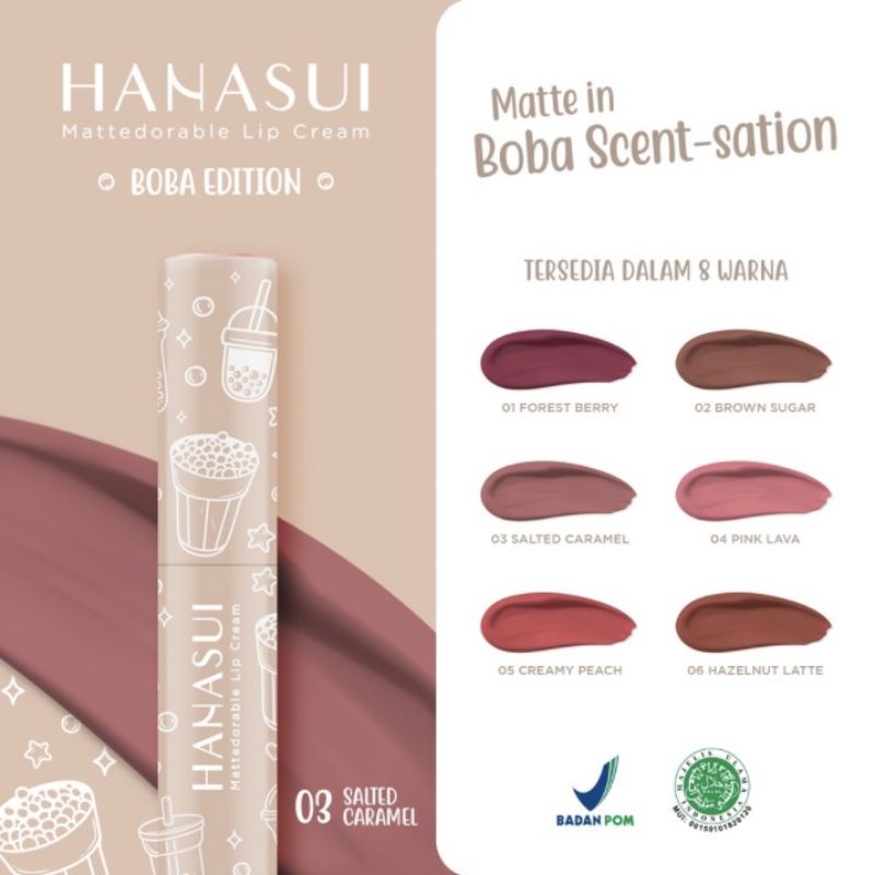 LIP CREAM MATTE HANASUI BOBA EDITION