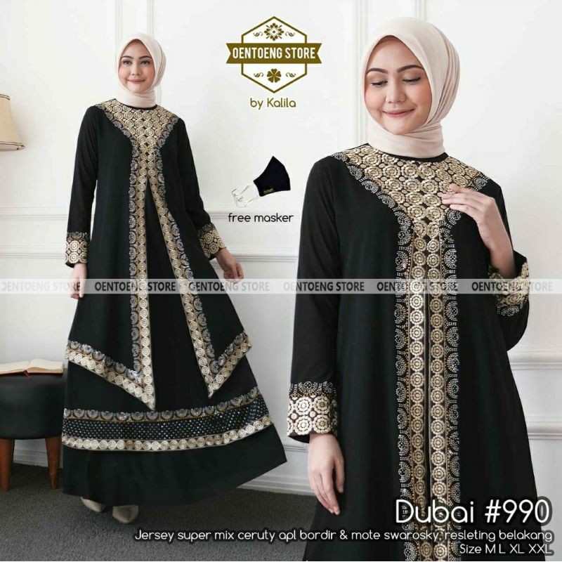 abaya turkey dubai 990 mewah cantik nyaman
