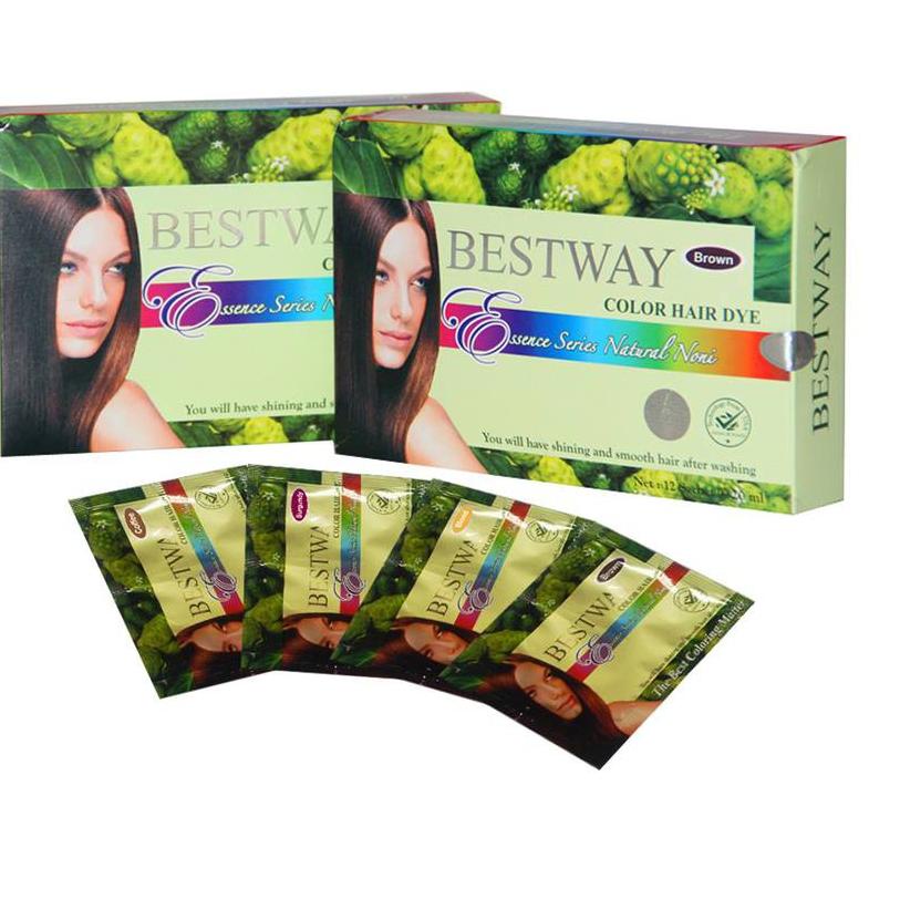 [KODE PRODUK KLAF94738] BESTWAY NONI MAGIC COLOR HAIR DYE SHAMPOO PEWARNA RAMBUT CAT BSY BROWN BURGU