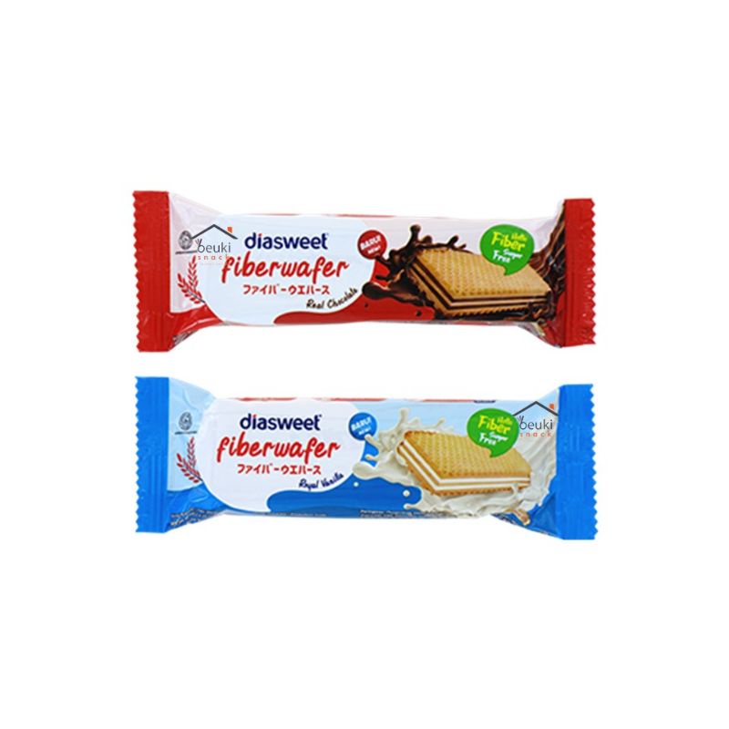 

Diasweet Fiberwafer Vanilla Chocolate pck 18gr