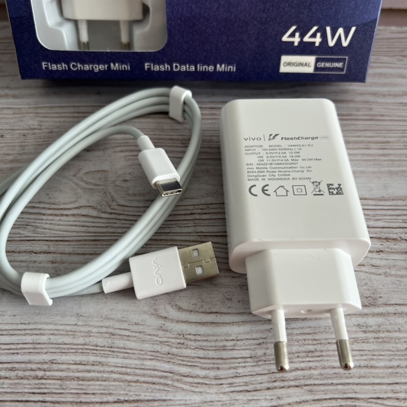 CHARGER VIVO 44W SUPPORT FAST CHARGING ORIGINAL