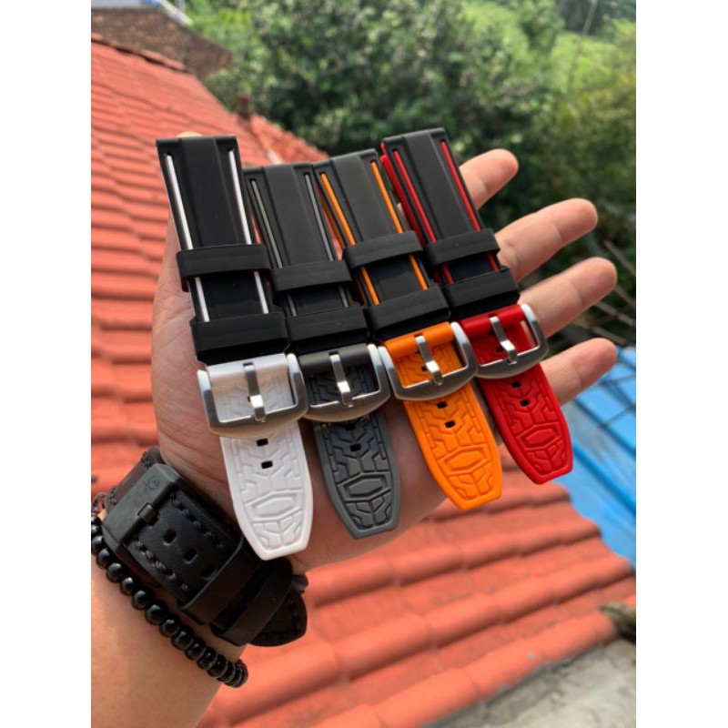 Strap Tali Jam Tangan Silicon tebal berkualitas 9901 varian warna lengkap