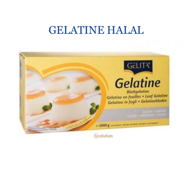 

[HALAL]GELITA gelatine sheet / gelatin sapi 5 lembar halal