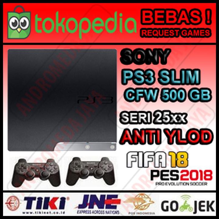 PS3 Slim 500GB CFW Seri 25XX TERBAIK