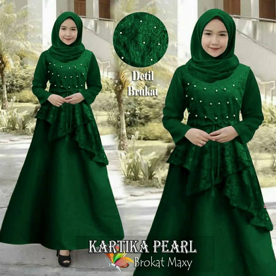 Baju Gamis Wanita Gamis Wanita Terbaru Model Gamis Pesta Kekinian Ukuran Jumbo Baju Lebaran Bahan Br