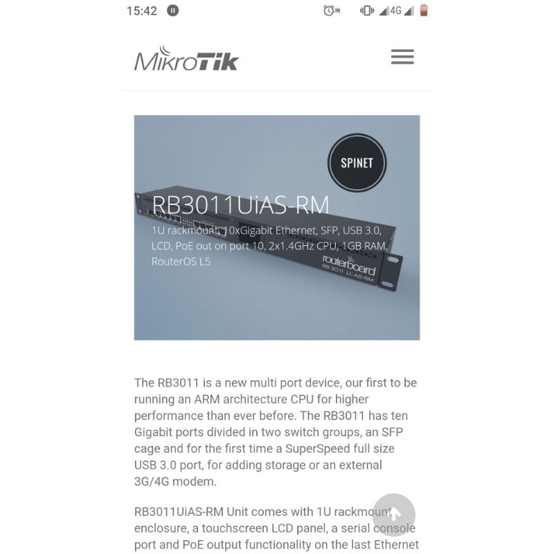 Mikrotik RouterBoard RB3011Uias-RM RB3011
