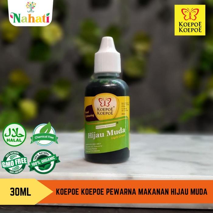 

Koepoe Koepoe Pewarna Makanan Hijau Muda 30ml - Kupu Kupu