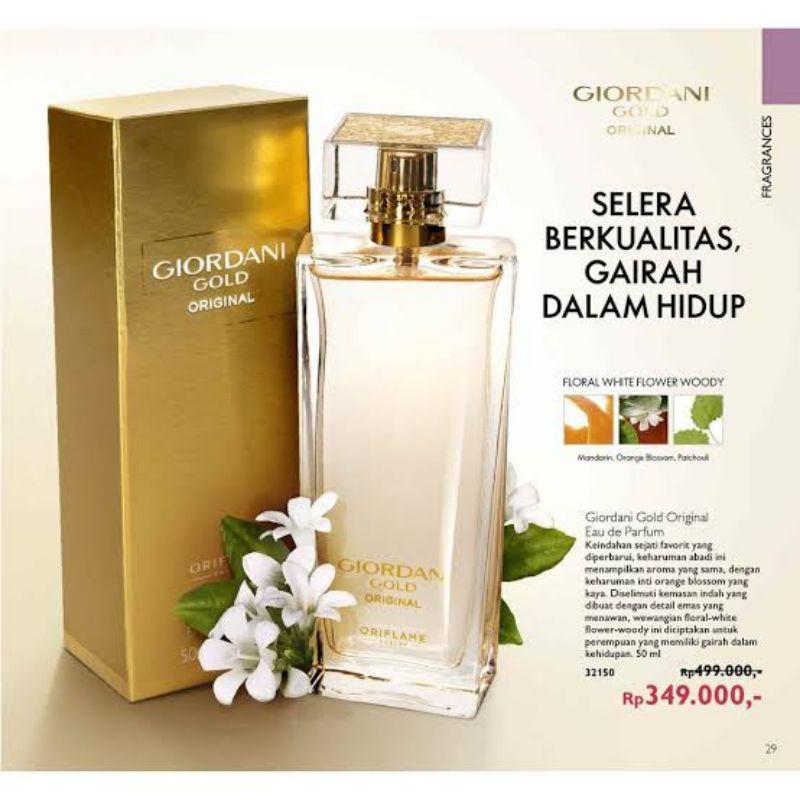 parfum giordani gold original by oriflame