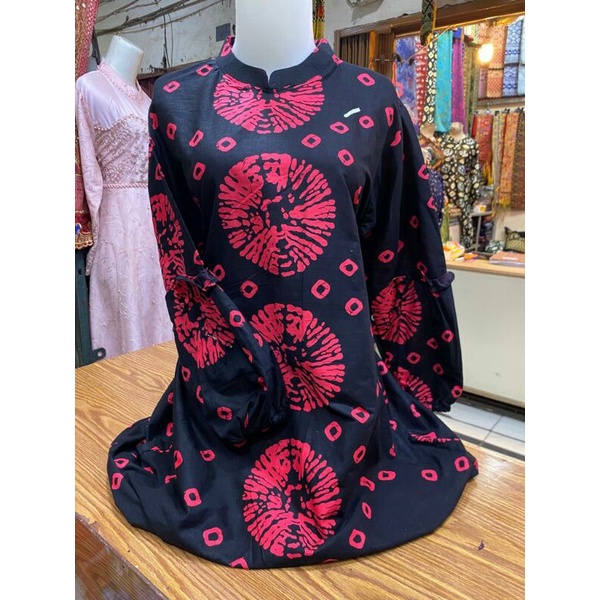 tunik jumputan tangan balon