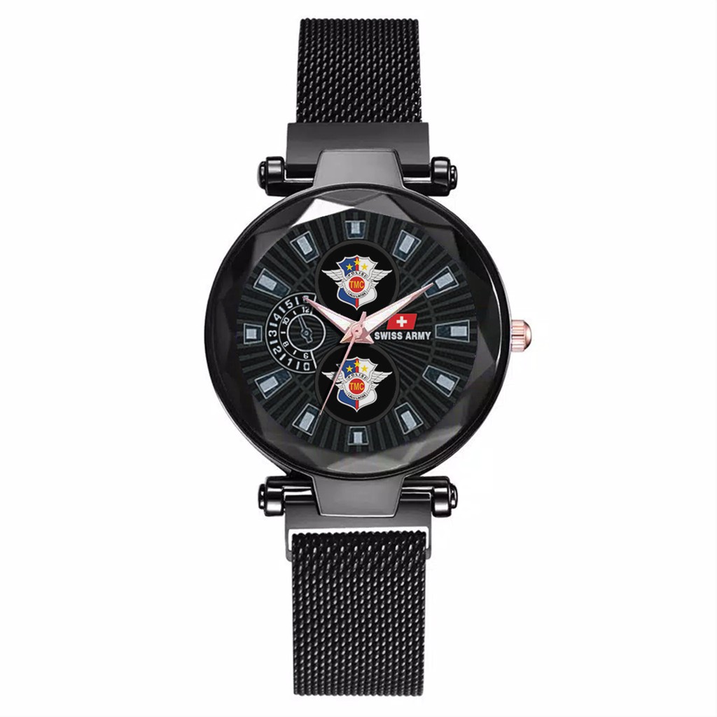 Jam Tangan Wanita Custom - POLISI LALU LINTAS-POLANTAS Free Box &amp; Batre Cadangan
