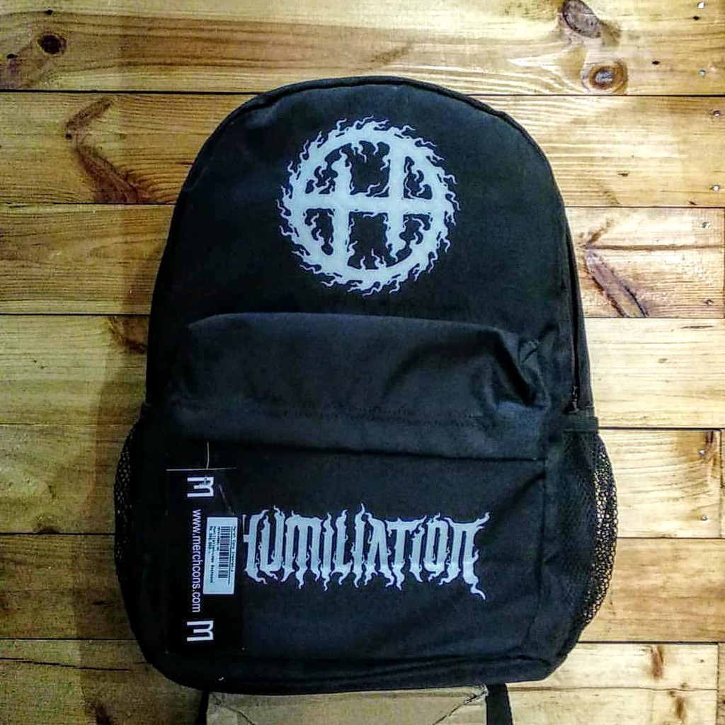 HUMILIATION BACKPACK TAG MERCHONS