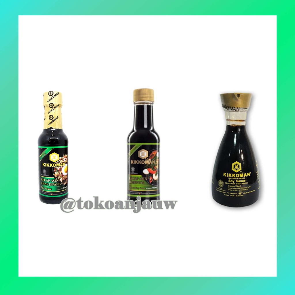 

Kikkoman Kecap Asin 150 ml / Soy Sauce All Purpose Oriental Shoyu HALAL