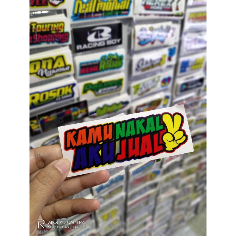 Sticker printing Kamu Nakal Aku Jual