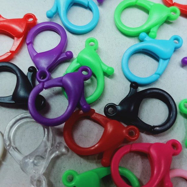 KAIT UDANG | KOKOT UDANG | KAIT MASKER WARNA WARNI PLASTIK | 2,5 CM