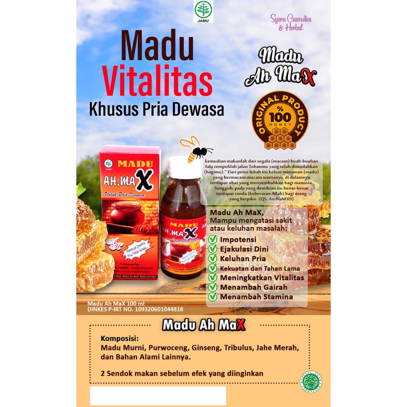 

Madu AH MAX Penambah Stamina Pria