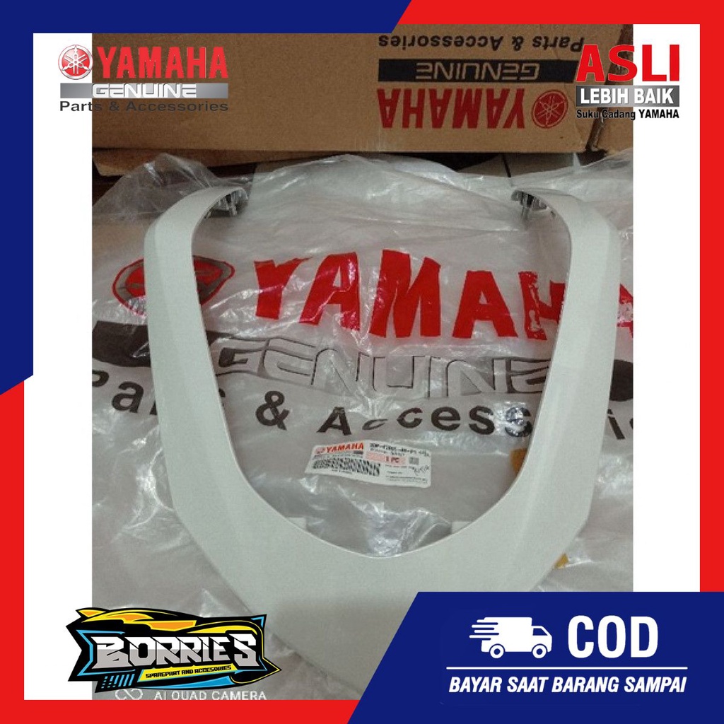 COVER FRONT DASI ALIS VISOR N MAX LAMA 2DP-F2865-00-P1 PUTIH ORI YGP