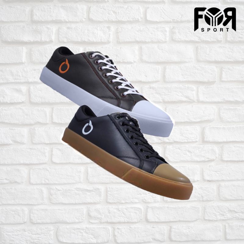 SEPATU CASUAL ORTUSEIGHT STOCKHOLM - BLACK/GUM, DARK BROWN/WHITE