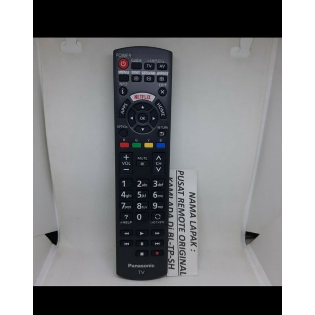 REMOTE REMOT SMART TV PANASONIC NETLIX LED ORIGINAL ASLI