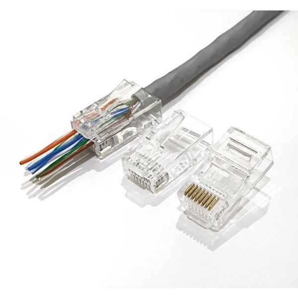 Connector RJ45 Cat5 /Konektor RJ45 Cat5 CAT5E TEMBUS ANTI GAGAL