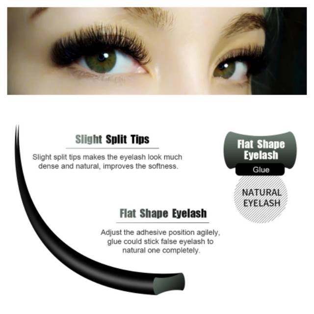 NAGARAKU PREMIUM MATTE ELLIPSE isi 16baris super lembut halus eyelash extension