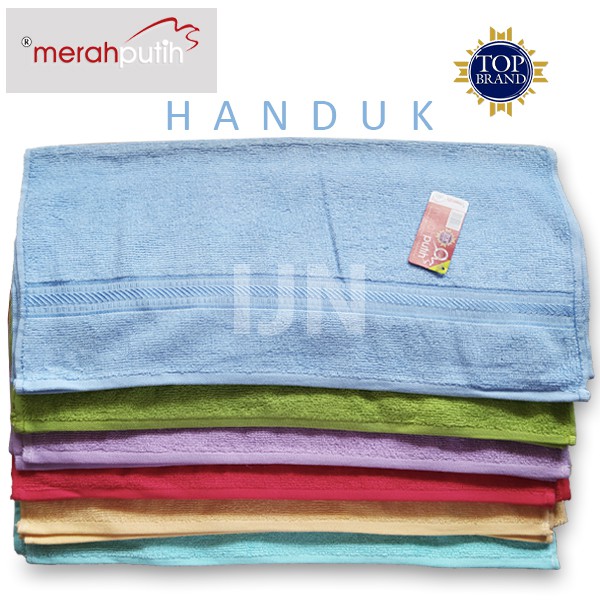 Handuk Mandi Dewasa | Handuk Merah Putih 50x100