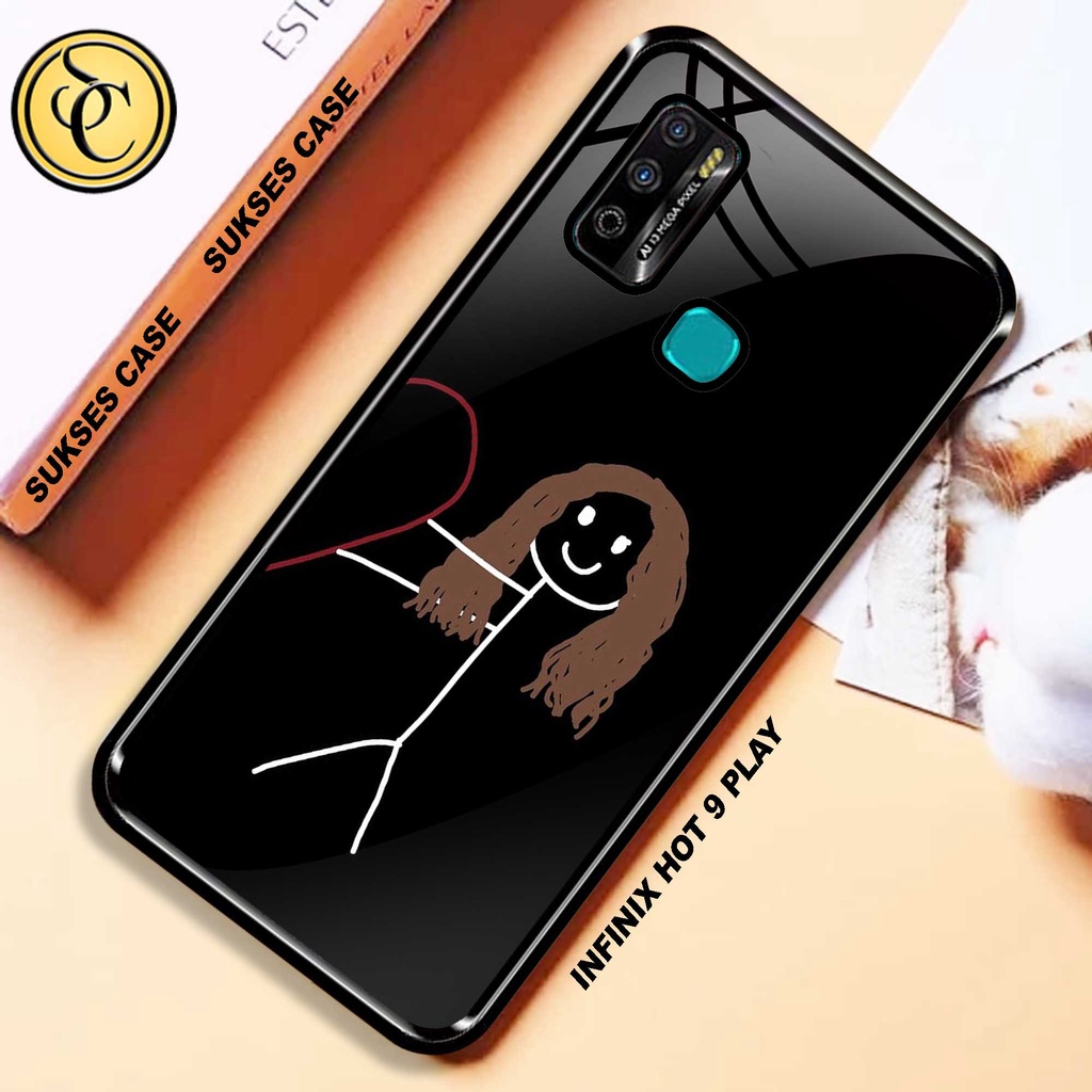Sukses Case INFINIX HOT 9 PLAY - Hardcase 2D Glossy Infinix Hot 9 Play - Silikon Hp Infinix  - Silic