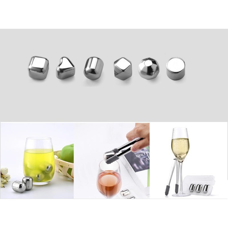 Xiaomi Mijia Circle Joy Ice Cube Es Batu Pendingin Minuman 304 Stainless Steel (isi 6)