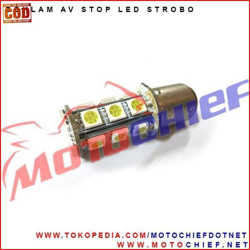 autovision Stop Led Strobo Lampu Rem LED S25 1157 12V