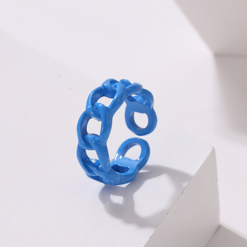2021 Cincin Jari Telunjuk Bentuk Twist Bahan Resin Akrilik Untuk Anak Perempuan