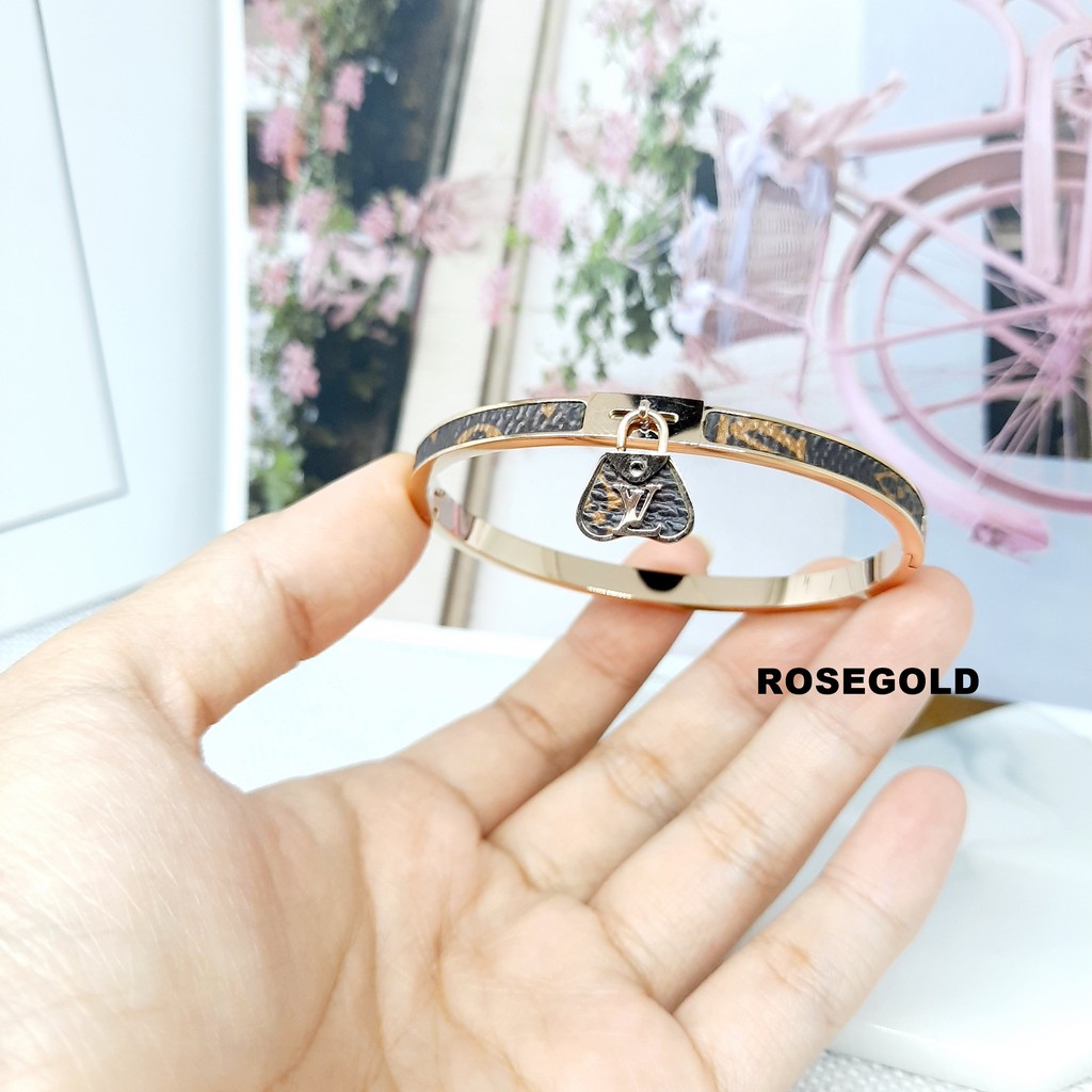 Gelang Titanium Bangle Premium Brand Fashion Rose Gold - BB577