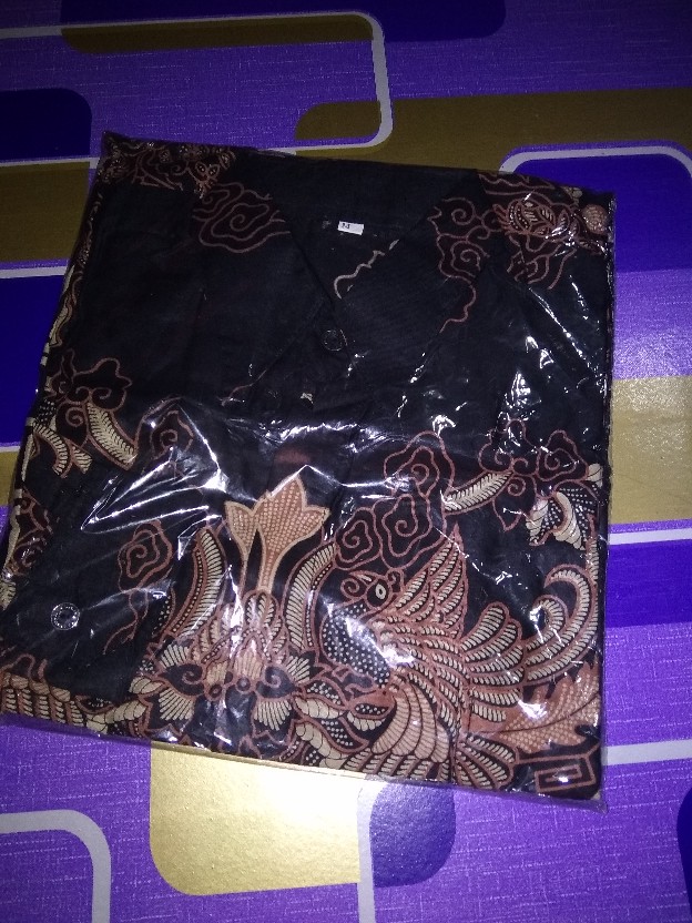 Kemeja Batik Lengan Panjang 021 Risna Batik Hrb026 Hem Batik Murah Seno Sogan Bakung Padi Manggar C8