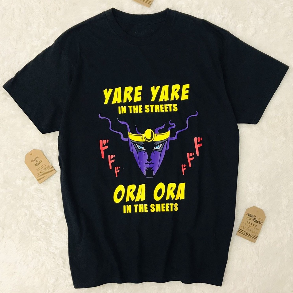 Kaos Jotaro Ora Ora Jojo Bizzare Adventure Tshirt Anime Manga Wibu Otaku Unisex