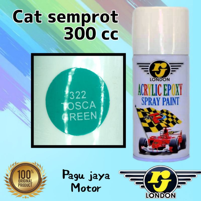 pilok pilox 300ml tosca green rj london cat semprot spray paint