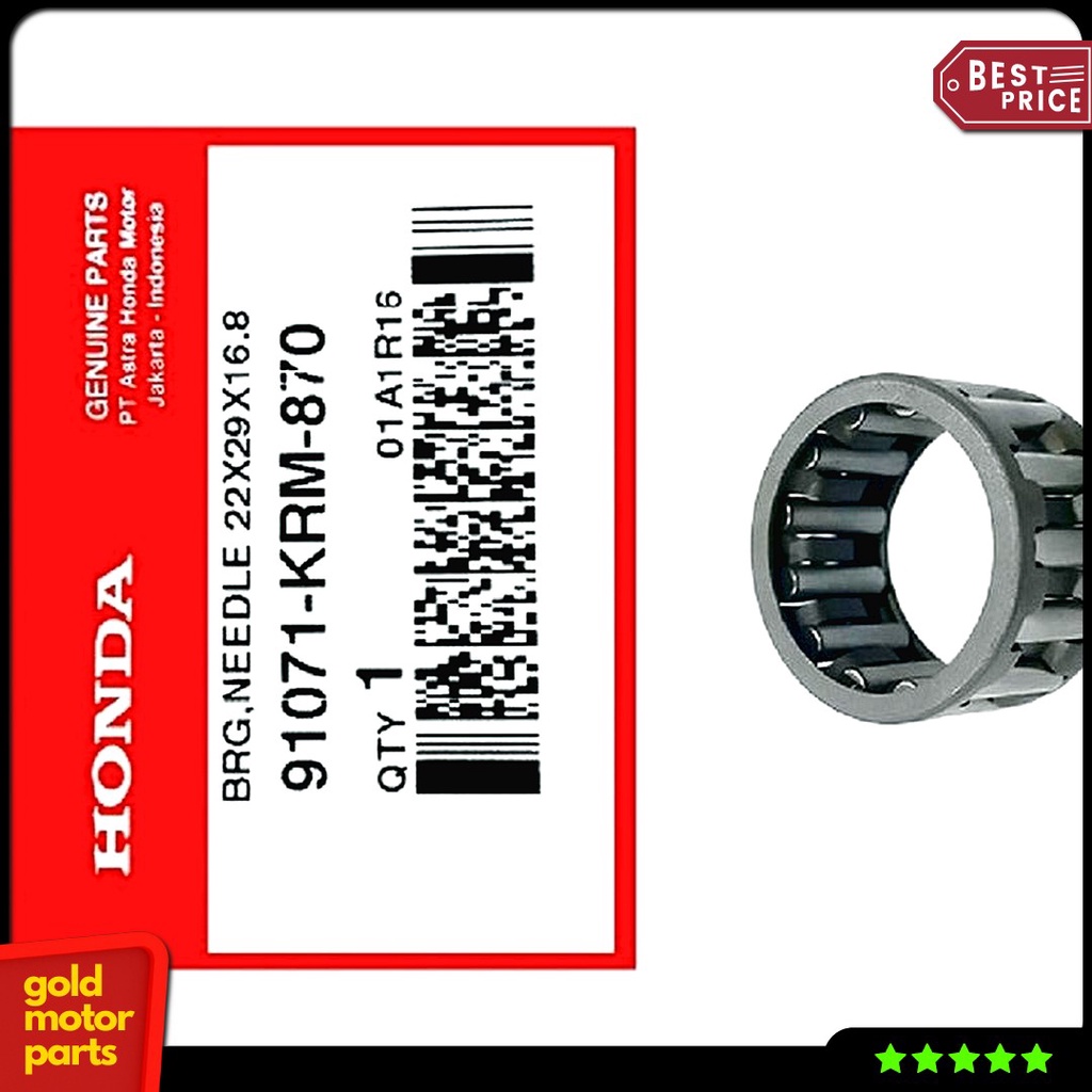 Bearing Laher Pelor Starter Stater Honda Megapro Monoshock / Honda Verza Fi 91071-Krm-870