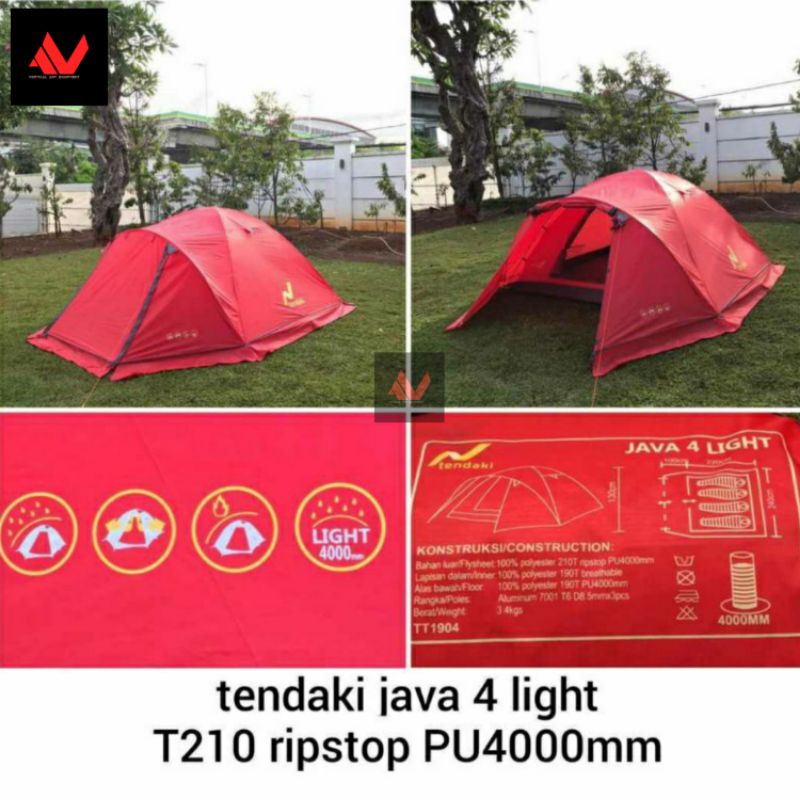TENDAKI JAVA 4 LIGHT | JAVA 4 LIGHT NEW | TENDA TENDAKI JAVA LIGHT 4 | TENDA TERMURAH | TENDA PROFES