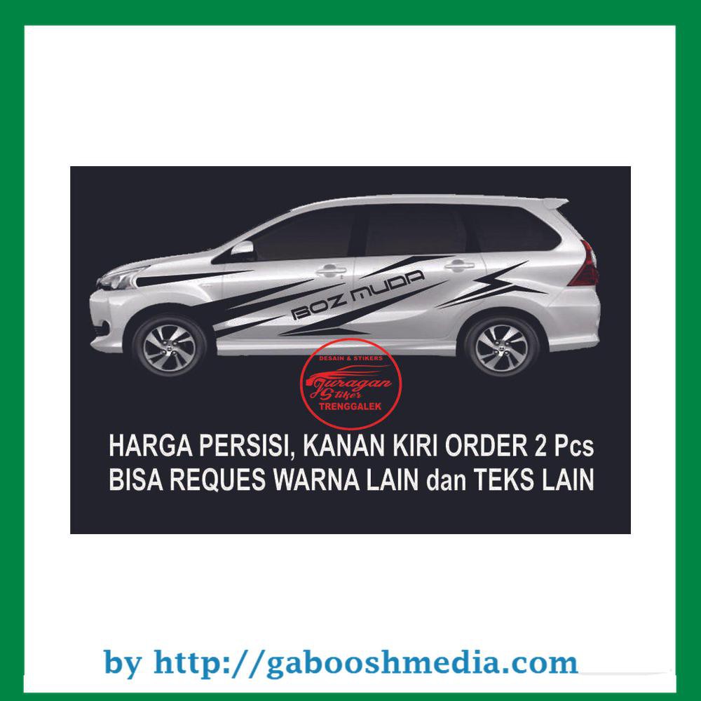 Jual Striping BOZ MUDA Edition Buat Mobil Avanza Mobilio Wuling Xenia Indonesia Shopee Indonesia