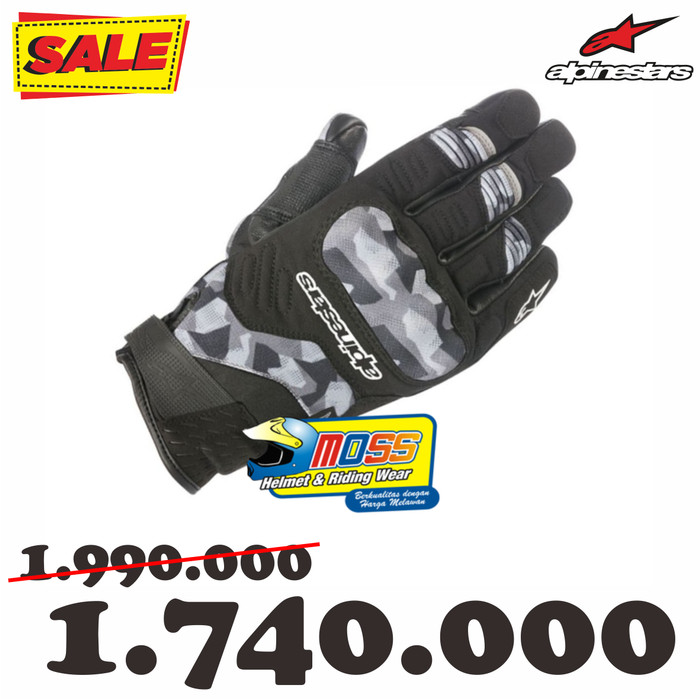 SARUNG TANGAN ALPINESTAR C-30 DRYSTAR GLOVE GLOVES BLACK CAMO ORIGINAL