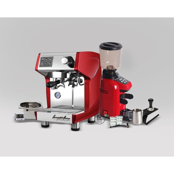 Paketan Mesin Kopi italy Ferrati Ferro 3200B dan Maquinos L20