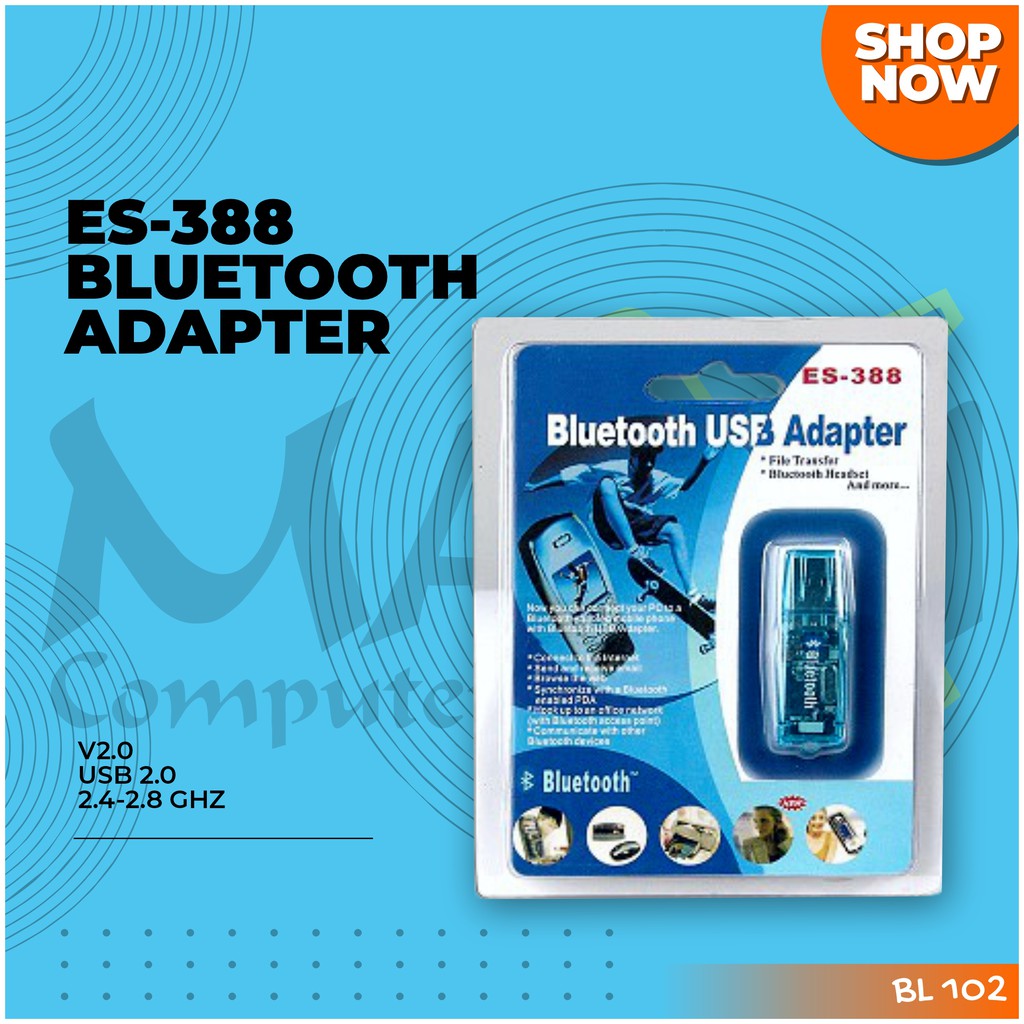 ES-388 Bluetooth V2.0 2,4-2,48 GHz 79 Channels Bluetooth USB Adapter