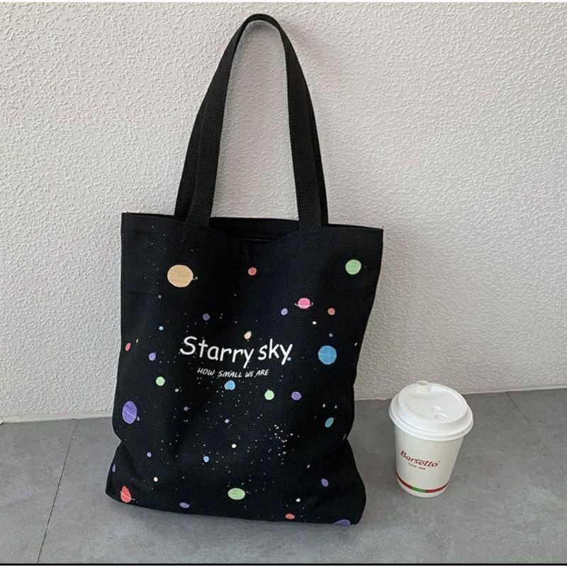 Totebag RESLETING Tas Karakter PLANET Tas Sekolah Tas Bahu