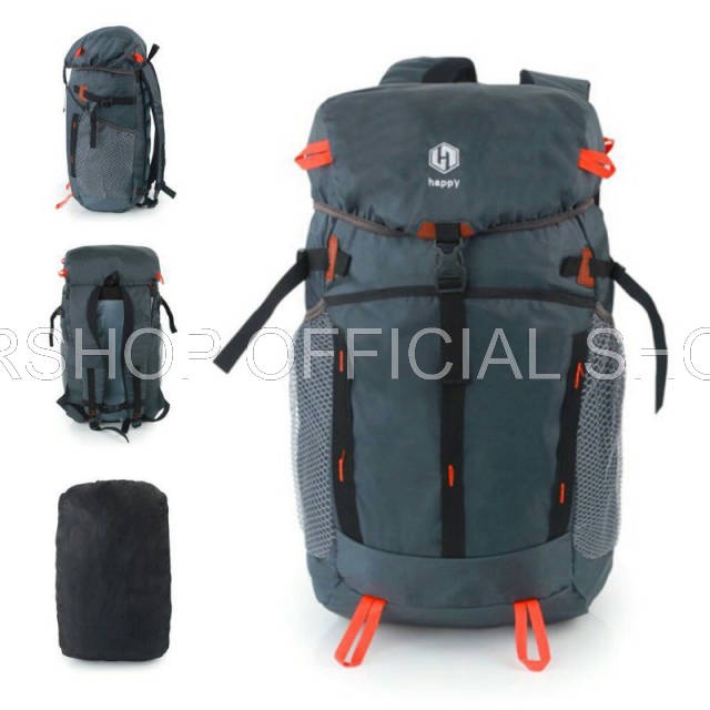 TRSHOP Tas Ransel Gunung HAPPY Pria Wanita Tas Ransel Outdoor Camping 45Liter