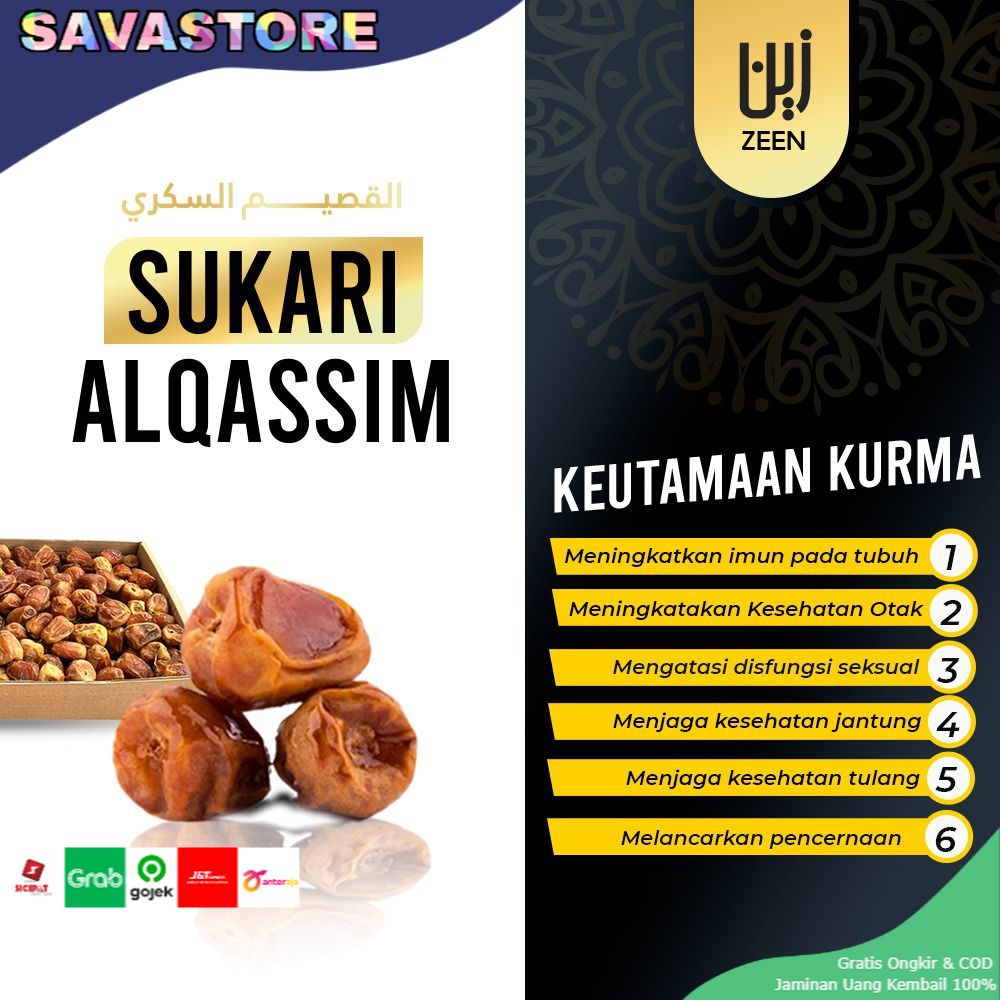 KURMA SUKARI ASLI AL QASIM IMPORT PREMIUM 850grORIGINAL BY ZEEN