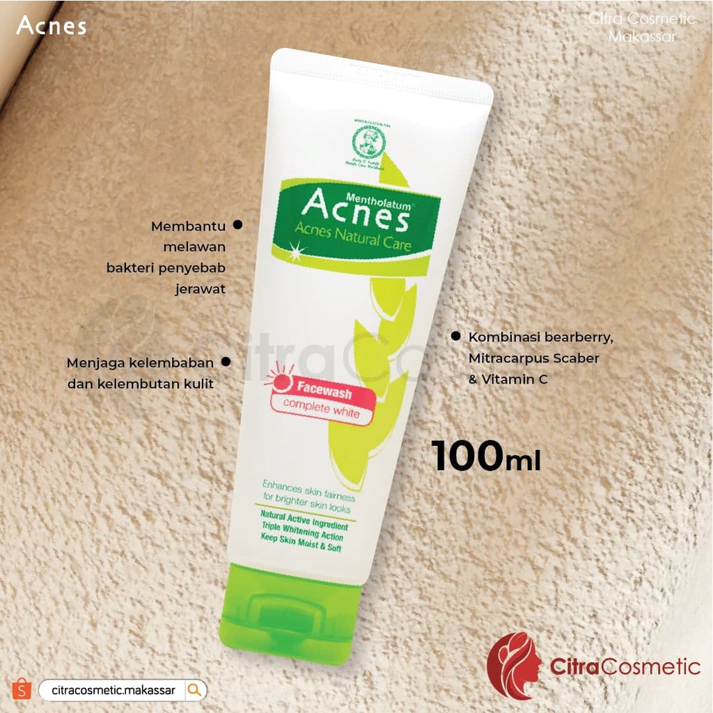 Acnes Complete White Face Wash 100 Gr | 50 Gr